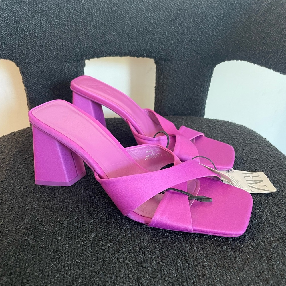 Purple Zara heels
